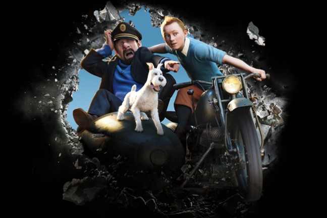 Haddock, Milou et Tintin